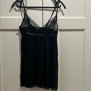 Elegant Black Lace Short Lingerie